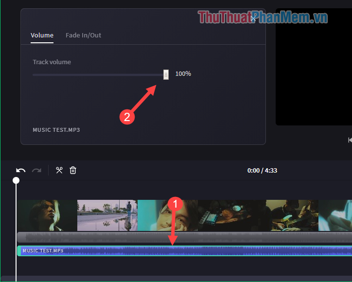 How to merge music into video online fast, quality Picture 14