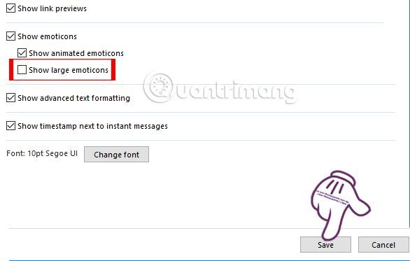 How to minimize emoticons when chatting on Skype Picture 3