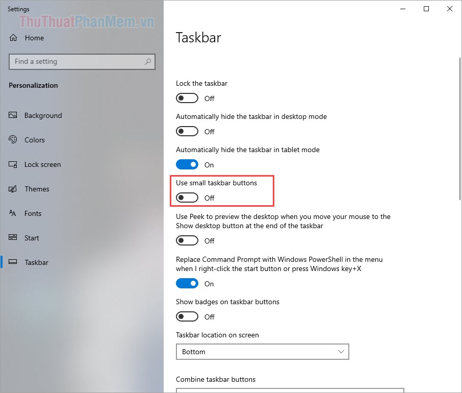 How to minimize the Taskbar on Windows 10 - TipsMake.com