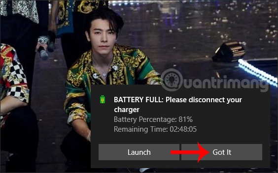 How to monitor laptop battery with Battery Alarm on Windows 10 Picture 8