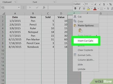 How to Move Columns in Excel - TipsMake.com