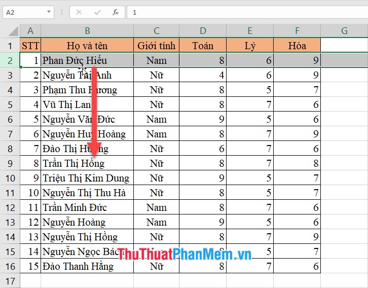 How to move rows and columns in Excel - TipsMake.com