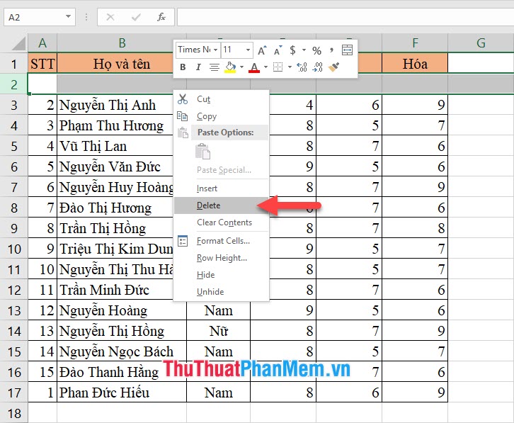 How to move rows and columns in Excel Picture 12