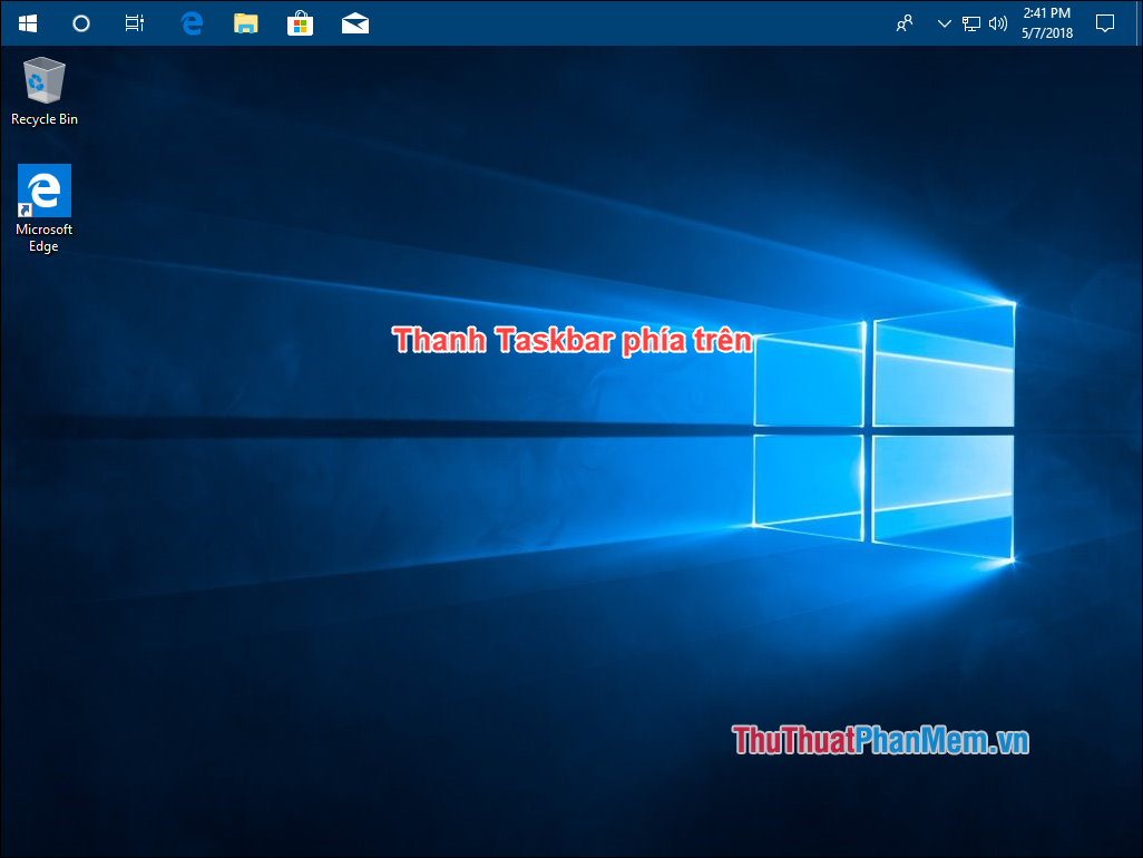 How to move the Taskbar to different locations on the Desktop Picture 7