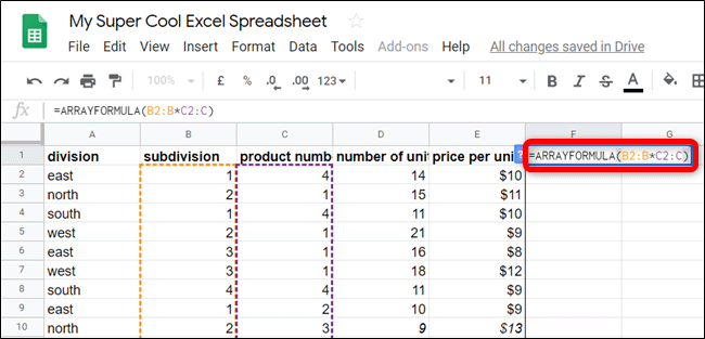 How To Multiply Numbers In Google Sheets