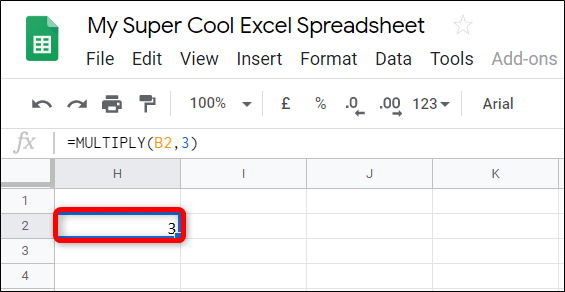 How To Multiply Numbers In Google Sheets