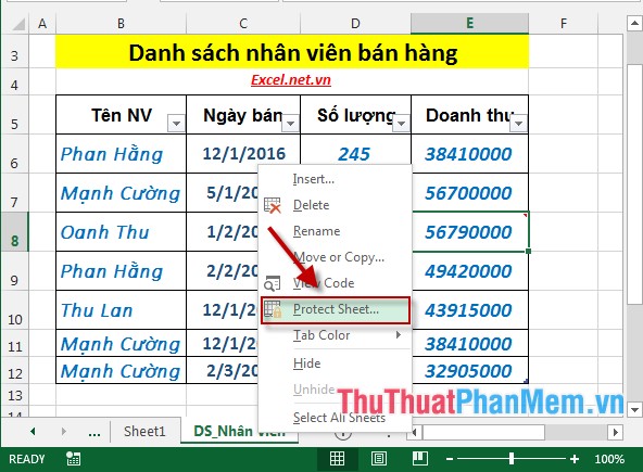 How to name, comment and protect cells in Excel Picture 11