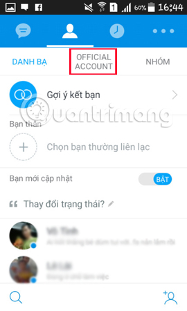 How to not receive messages from the Official Account on Zalo Picture 2