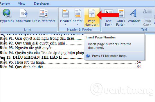 How to number page combination i ii iii and 1, 2, 3 on Word Picture 4