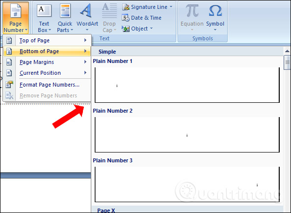 How to number page combination i ii iii and 1, 2, 3 on Word Picture 7