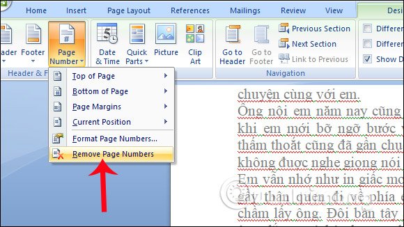 How to number pages in Word 2007 Picture 7