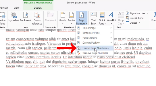 How to number pages on Word 2013 Picture 5