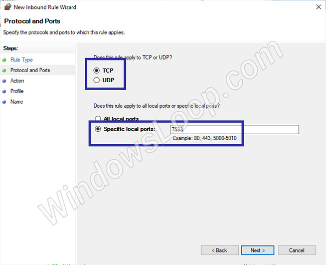 How to open a port with Windows Firewall in Windows 10 Picture 3