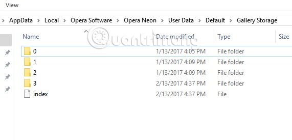 How to open a screenshot folder on Opera Neon Picture 3