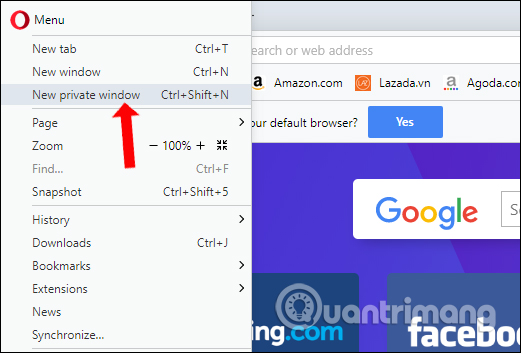 How to open an anonymous tab on Chrome, Coc Coc, Firefox, ... Picture 8