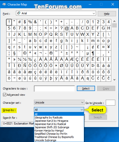 How to open and use the Character Map in Windows - TipsMake.com