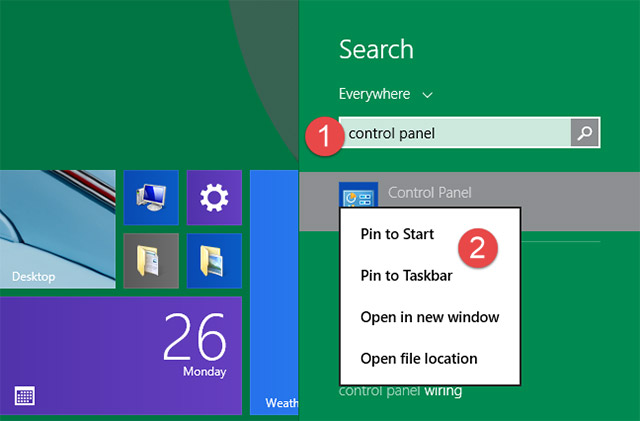 How to open Control Panel on Windows 10, 8.1, 7 Picture 11