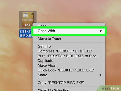 open exe on mac wine