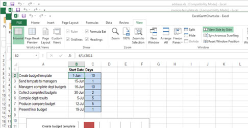 How to open multiple spreadsheets side by side in Excel 2013 Picture 8