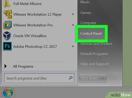 How to Open the Control Panel Picture 11