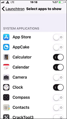 How to open the iPhone application via swipe gestures Picture 6