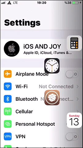 How to open the iPhone application via swipe gestures Picture 9
