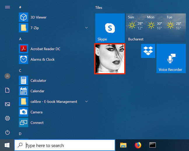 How to open the Photos app on Windows 10 Picture 4