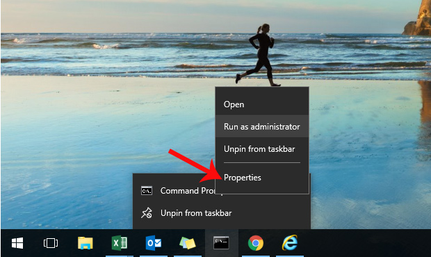 How to open the pin application on the Taskbar Administrator with Windows 10 Picture 6