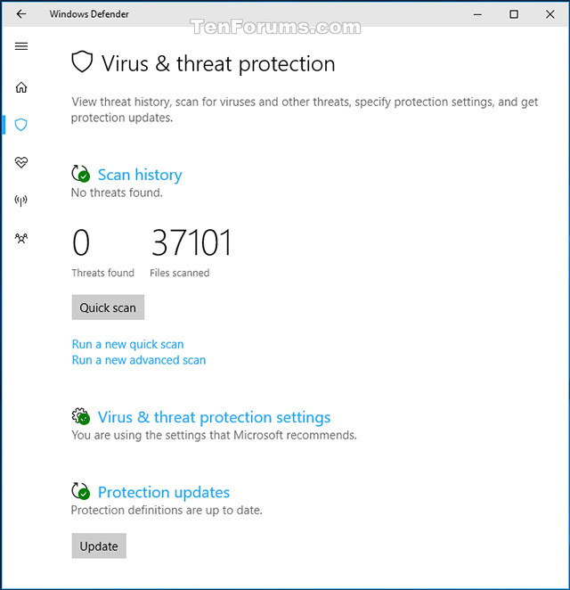 How to open Windows Security in Windows 10 Picture 5