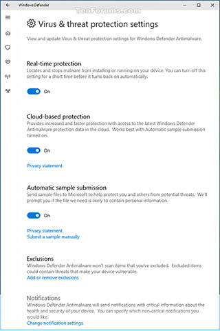 How to open Windows Security in Windows 10 Picture 8