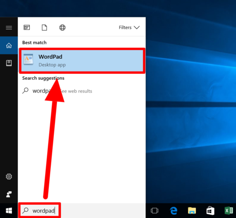 where is wordpad in windows 10