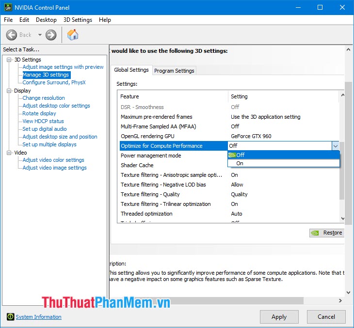How to optimize the NVIDIA Video Card to play the best game Picture 19