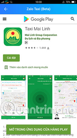 How to order a taxi by Zalo on the phone Picture 12