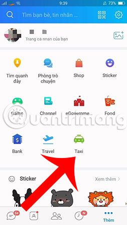 How to order a taxi by Zalo on the phone Picture 2