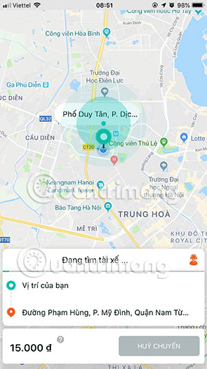 How to order MyGo car, call car on MyGo app Picture 7