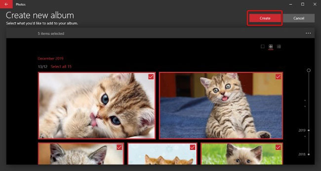 How to organize photos with the Photos app on Windows 10 Picture 5