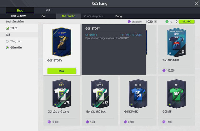 How to own TOTY card with 'cheap' price in FIFA Online 4 Picture 3