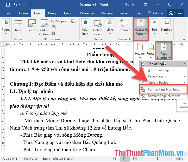 How to paginate pages from any page in Word 2016 Picture 8