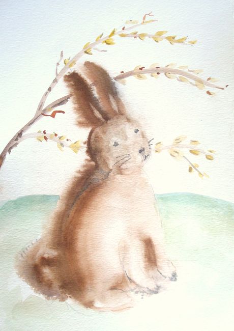 How to Paint Soft Bunny Fur in Watermedia Picture 11