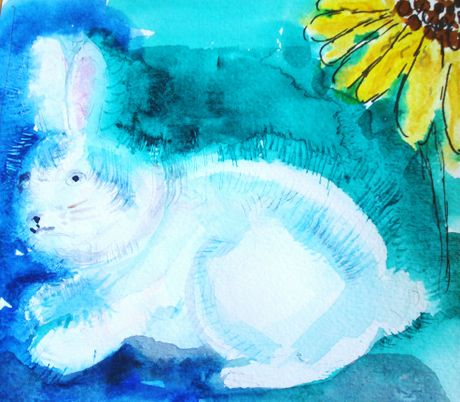 How to Paint Soft Bunny Fur in Watermedia Picture 8