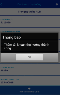 How to pay bills and services on ACB Online Picture 15