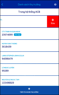 How to pay bills and services on ACB Online Picture 16