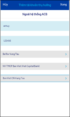 How to pay bills and services on ACB Online Picture 21