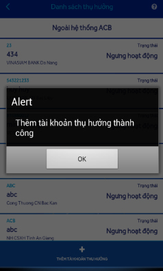 How to pay bills and services on ACB Online Picture 22