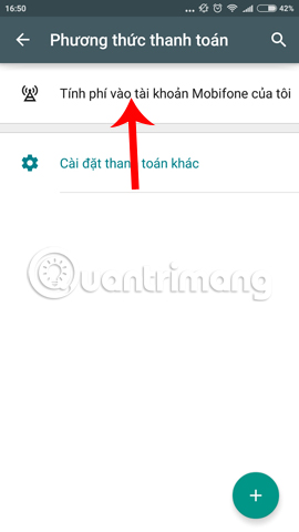 How to pay for apps on Google Play with Mobifone account Picture 6