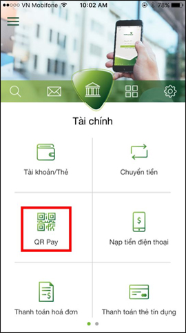 How to pay QR Pay on Vietcombank Picture 2