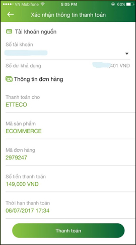 How to pay QR Pay on Vietcombank Picture 4