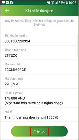 How to pay QR Pay on Vietcombank Picture 5