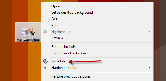 How to permanently delete a file, Delete data safely Picture 7