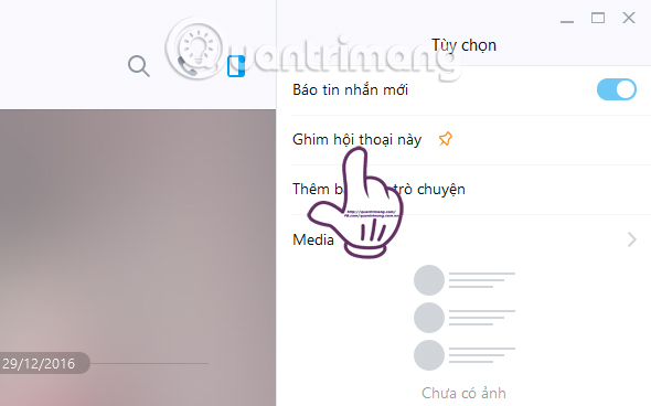 How to pin a conversation to the top of the Zalo PC Picture 2